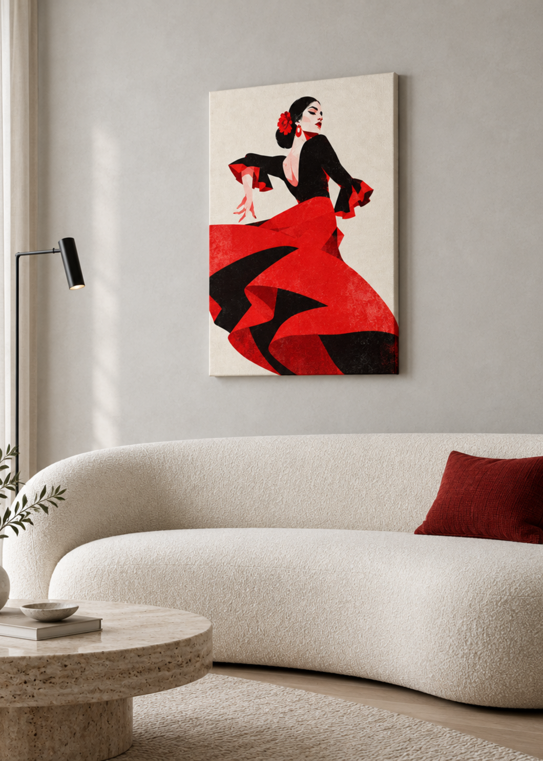 Flamenco – Leinwand ohne Rahmen