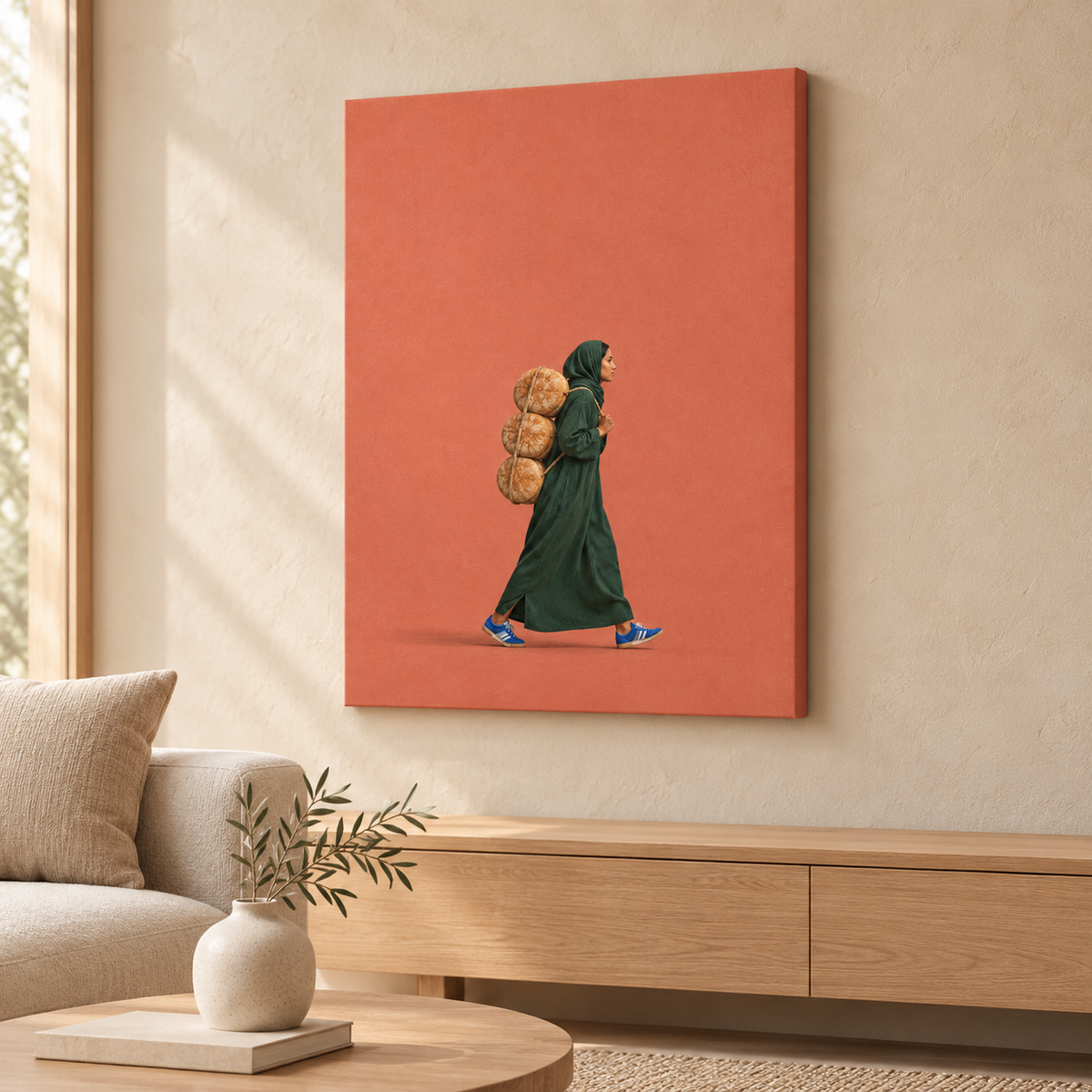 Brotwege als Slim Canvas im Wohnraum