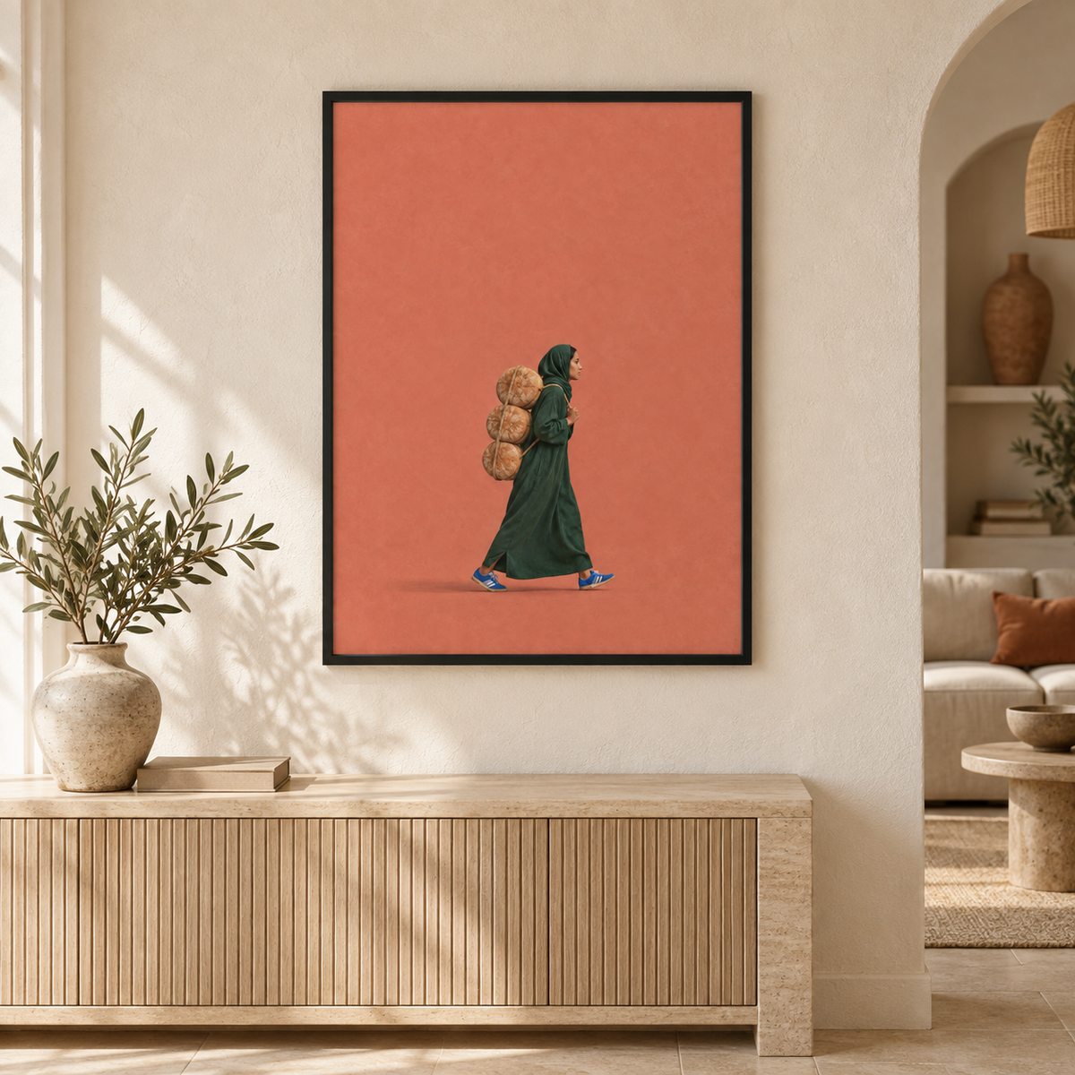 Brotwege als gerahmtes Poster im Wohnraum