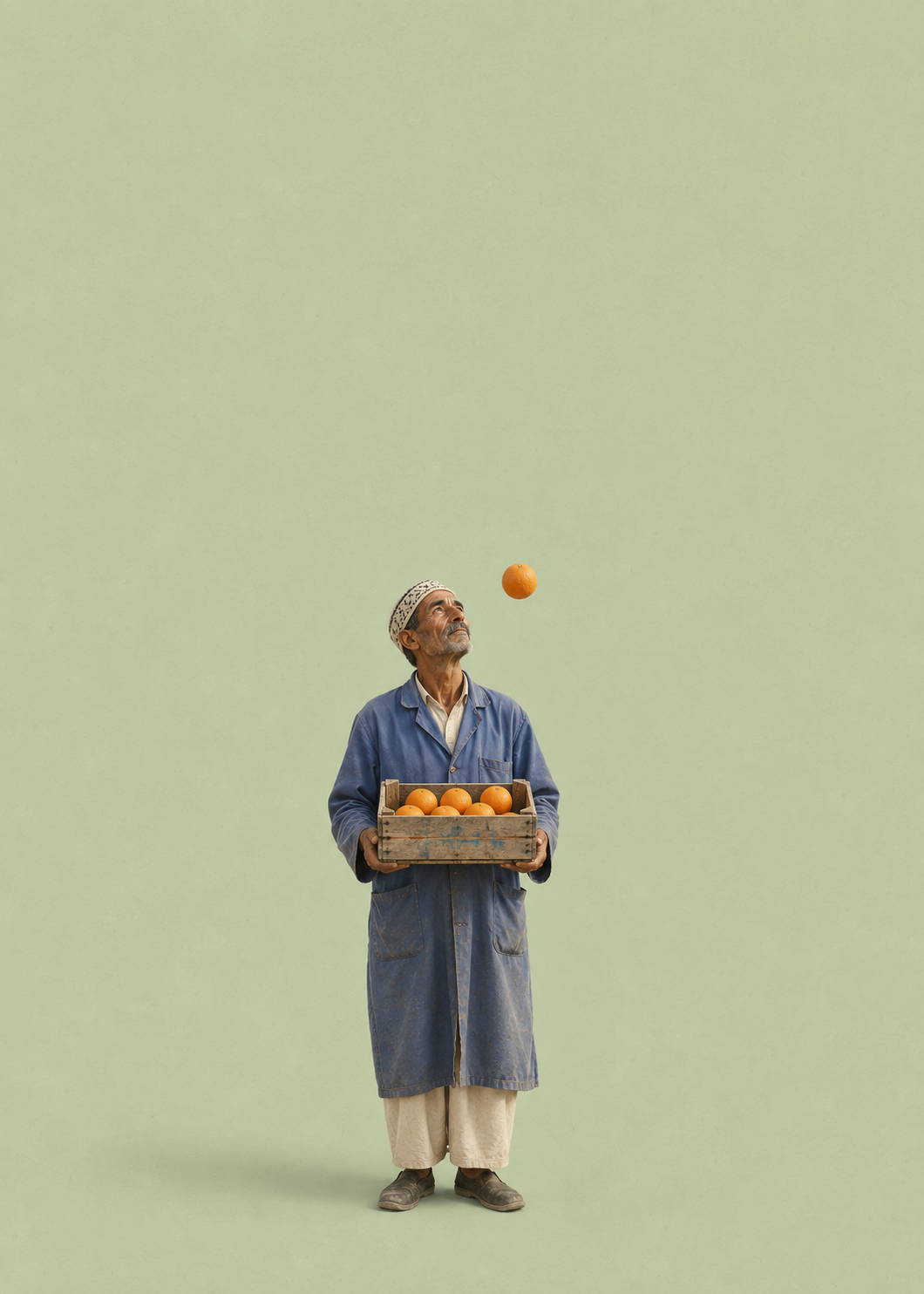 Der letzte Orangenwurf – Marokko Kunstmotiv