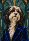 GL00000051 – Tibet Terrier Art Déco, ungerahmte Web-Vorschau