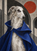 GL00000059 Borzoi Brutalismus – ungerahmtes Kunstmotiv