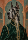 GL00000061 Deutsche Dogge Smaragd – ungerahmtes Kunstmotiv