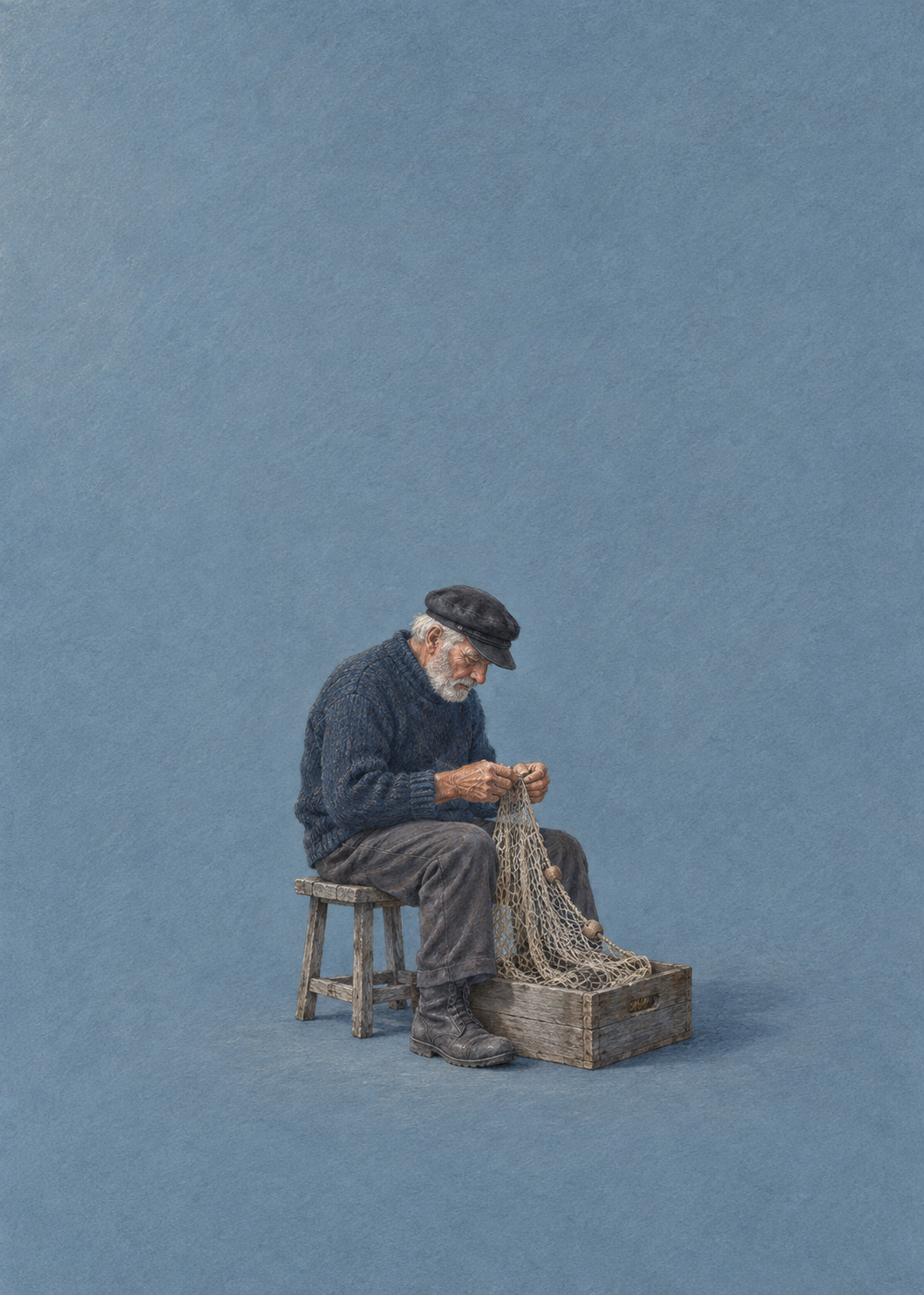 GL00100043 Feierabend am Wasser – Holland-Kunstdruck, Hauptmotiv ohne Rahmen