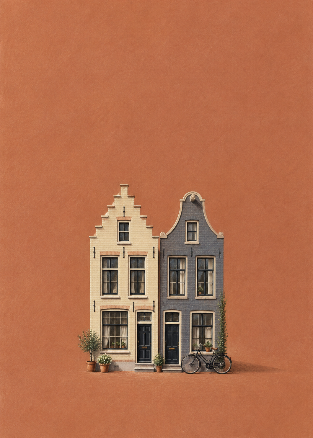 GL00100048 Grachtenruhe – Holland-Kunstdruck, Hauptmotiv ohne Rahmen