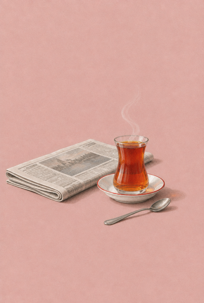 GL00100061 Teepause – Türkei-Kunstdruck, Hauptmotiv ohne Rahmen