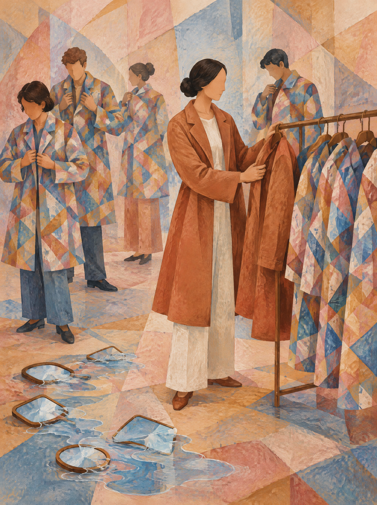 Die eigene Farbe – Kunstmotiv ohne Rahmen.