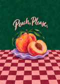 Peach Please – Originalmotiv ohne Rahmen