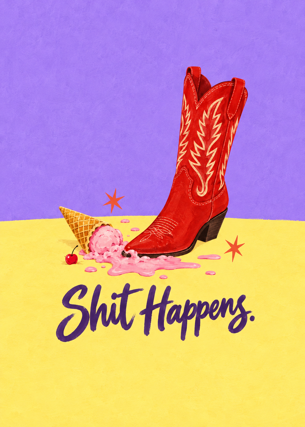 Shit Happens – Originalmotiv ohne Rahmen