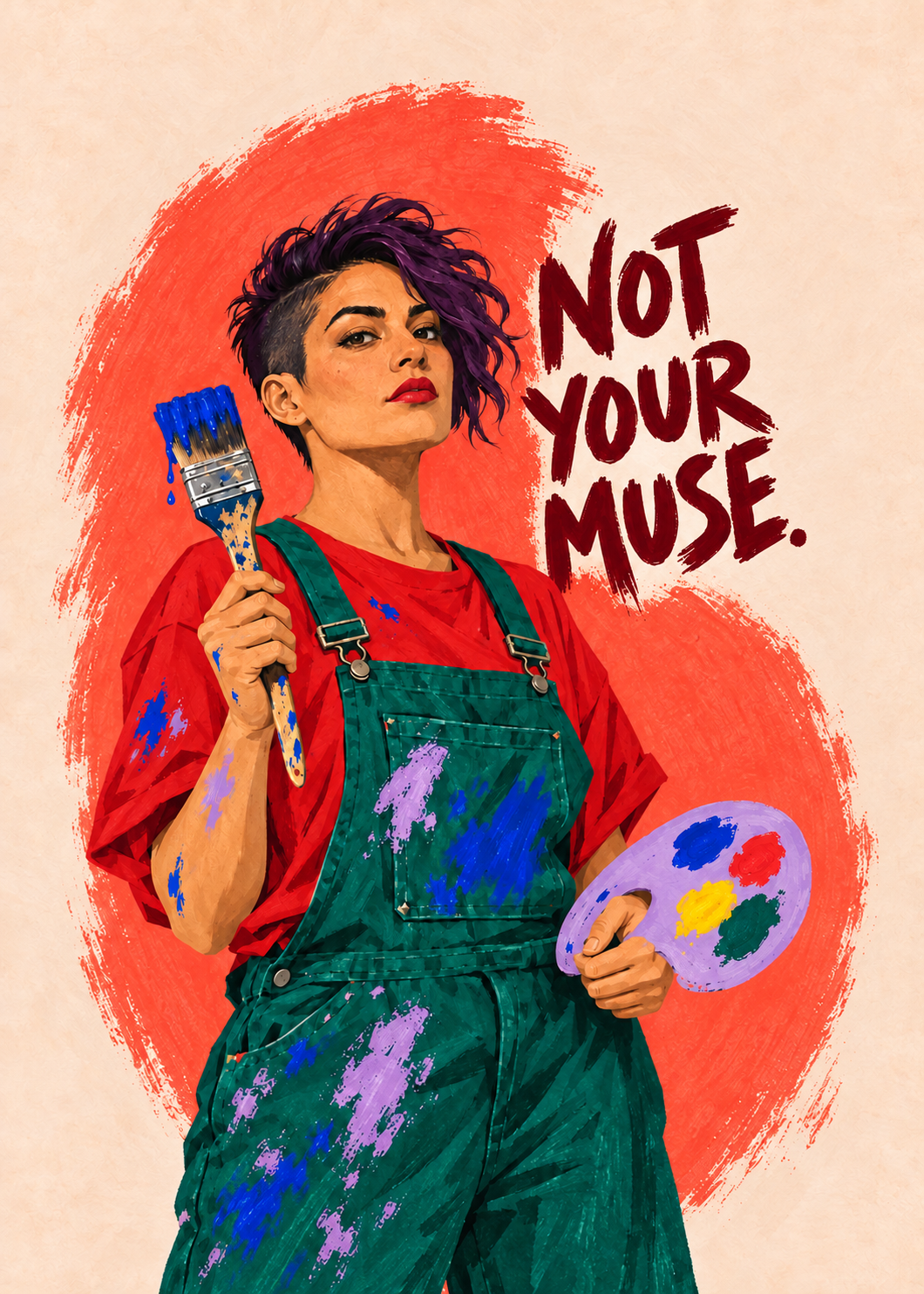 Not Your Muse – Originalmotiv ohne Rahmen