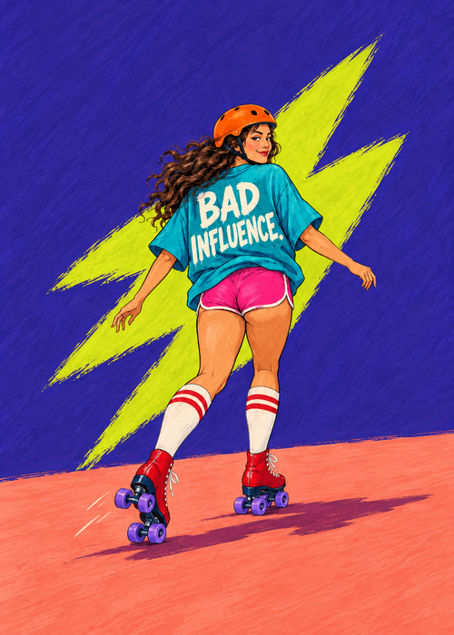 Bad Influence – Originalmotiv ohne Rahmen