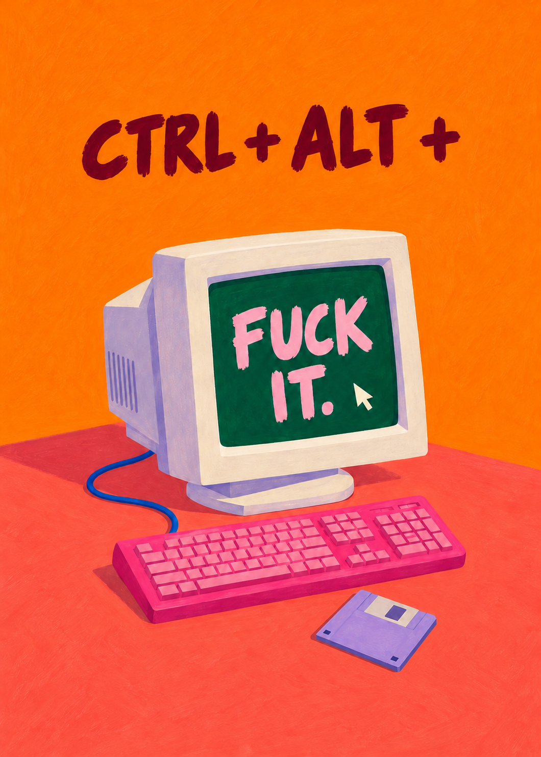 Ctrl + Alt + Fuck It – Originalmotiv ohne Rahmen