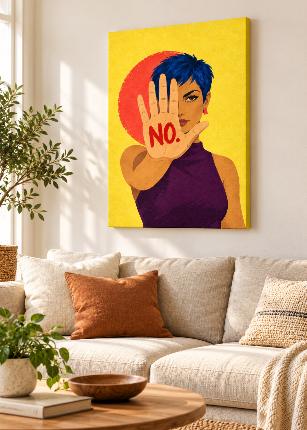 No – Leinwand Slim ohne Rahmen