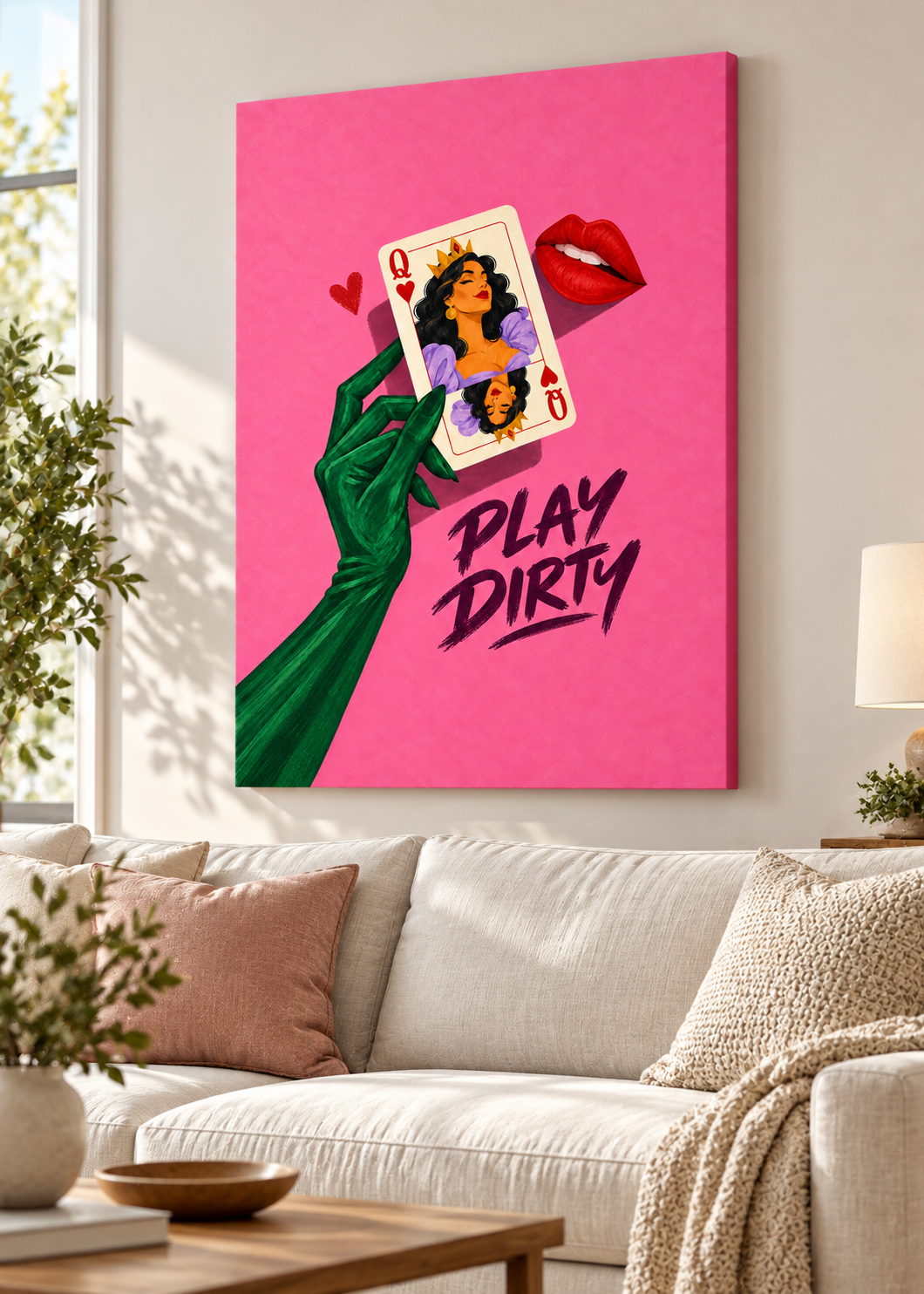 Play Dirty – rahmenlose Slim-Leinwand