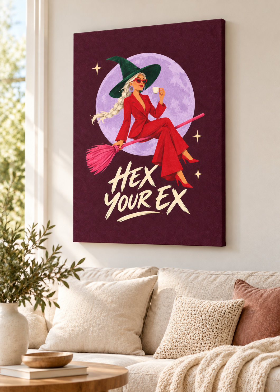 Hex Your Ex – rahmenlose Slim-Leinwand