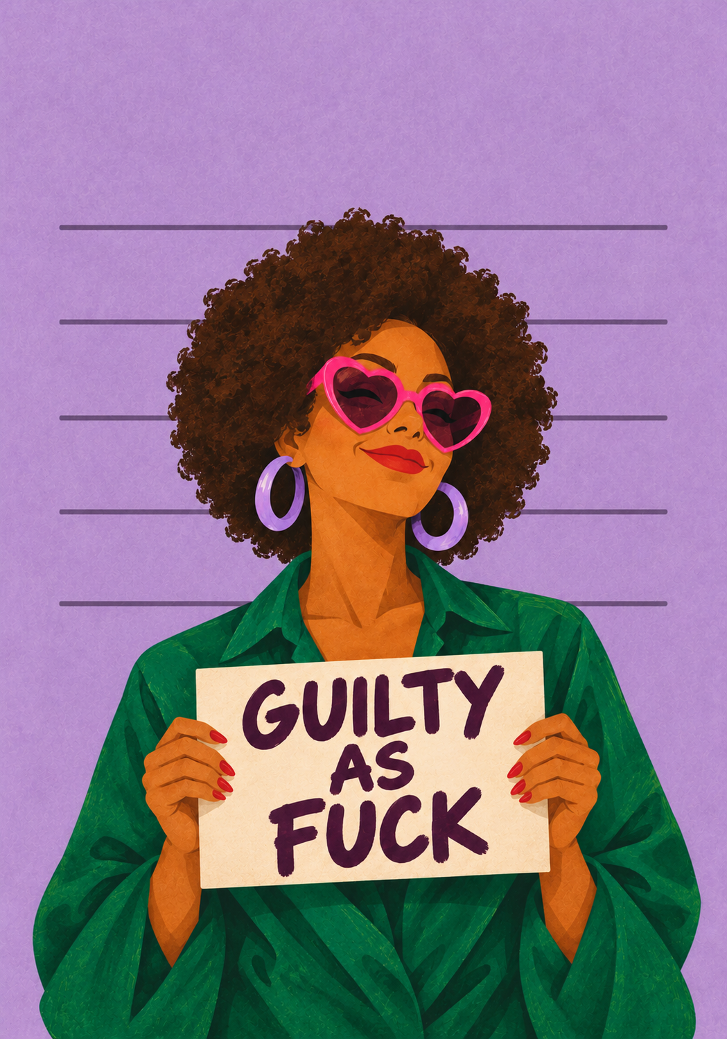 Guilty as Fuck – Originalmotiv ohne Rahmen