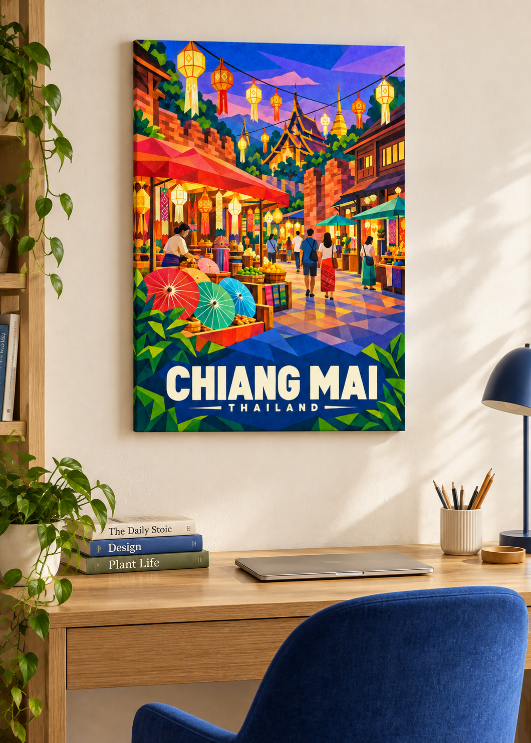 Chiang Mai – Mockup als rahmenlose Leinwand