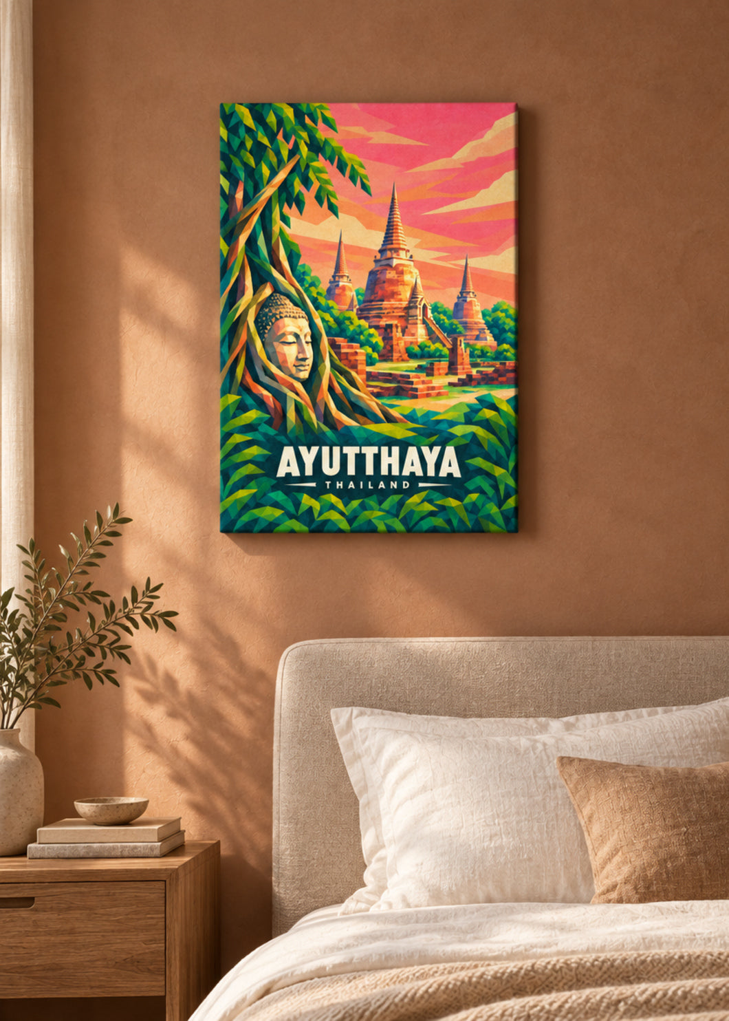 Ayutthaya – rahmenlose Leinwand