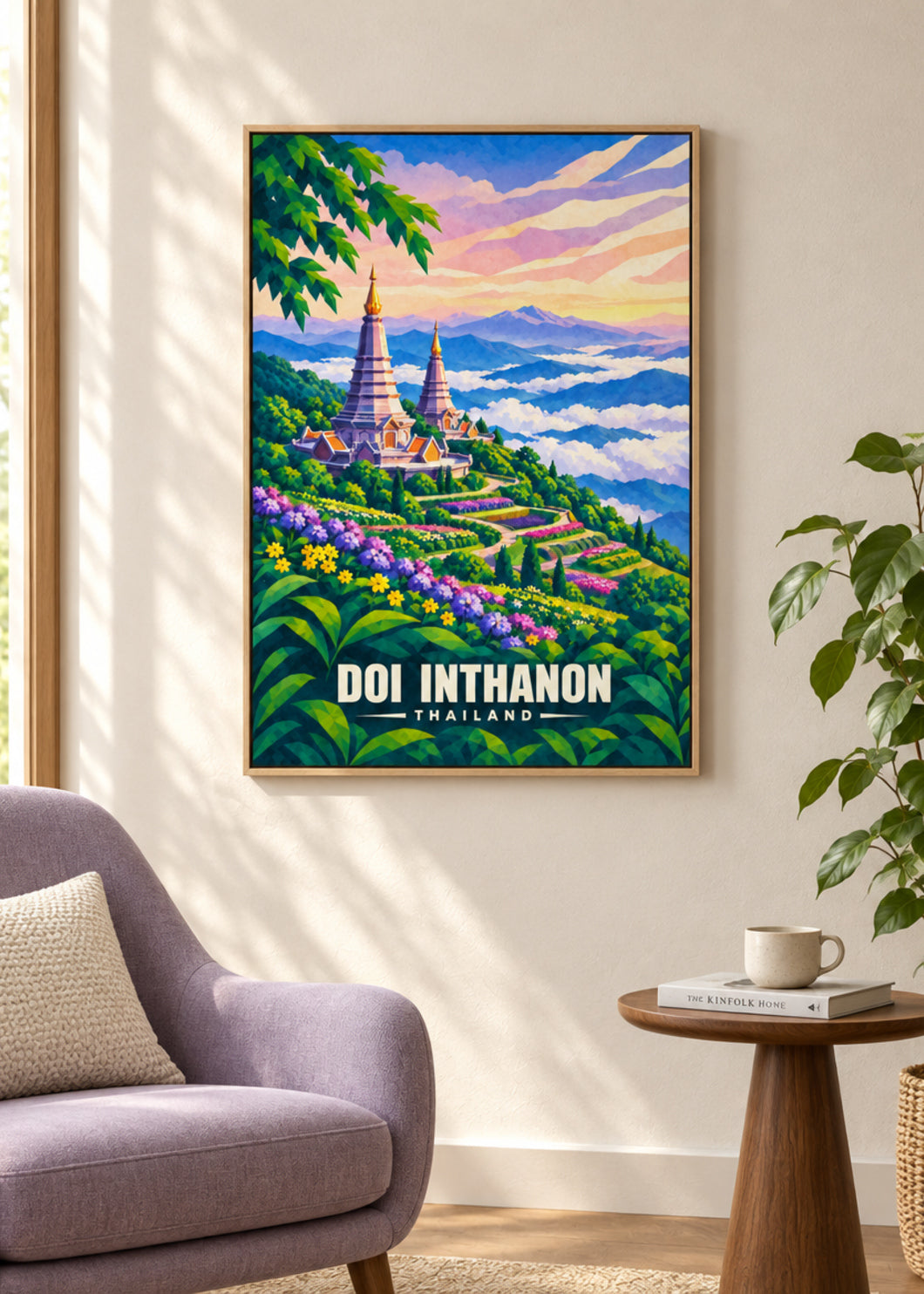 Doi Inthanon – Leinwand im Naturholzrahmen