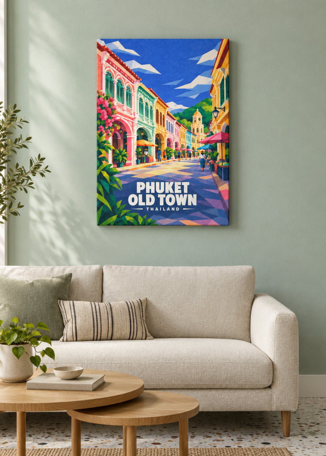Phuket Old Town – rahmenlose Leinwand