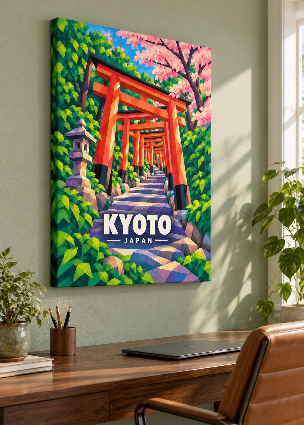 Kyoto, Japan – Mockup als rahmenlose Leinwand