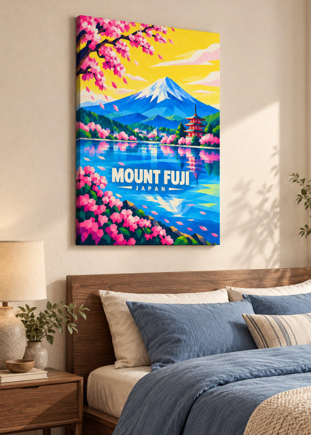 Mount Fuji, Japan – Mockup als rahmenlose Leinwand
