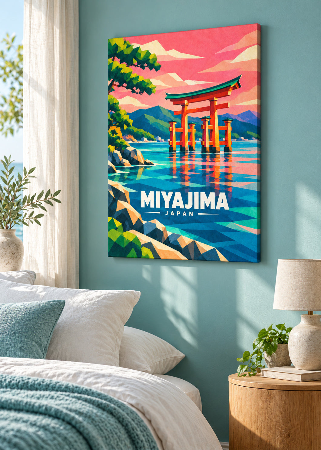 Miyajima, Japan – Mockup als rahmenlose Leinwand