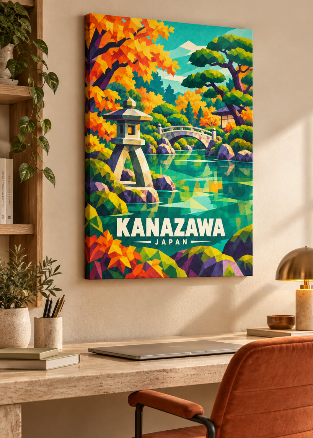 Kanazawa, Japan – Mockup als rahmenlose Leinwand