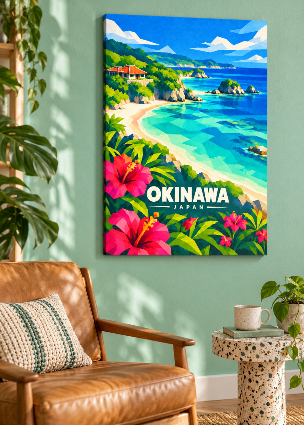 Okinawa, Japan – Mockup als rahmenlose Leinwand