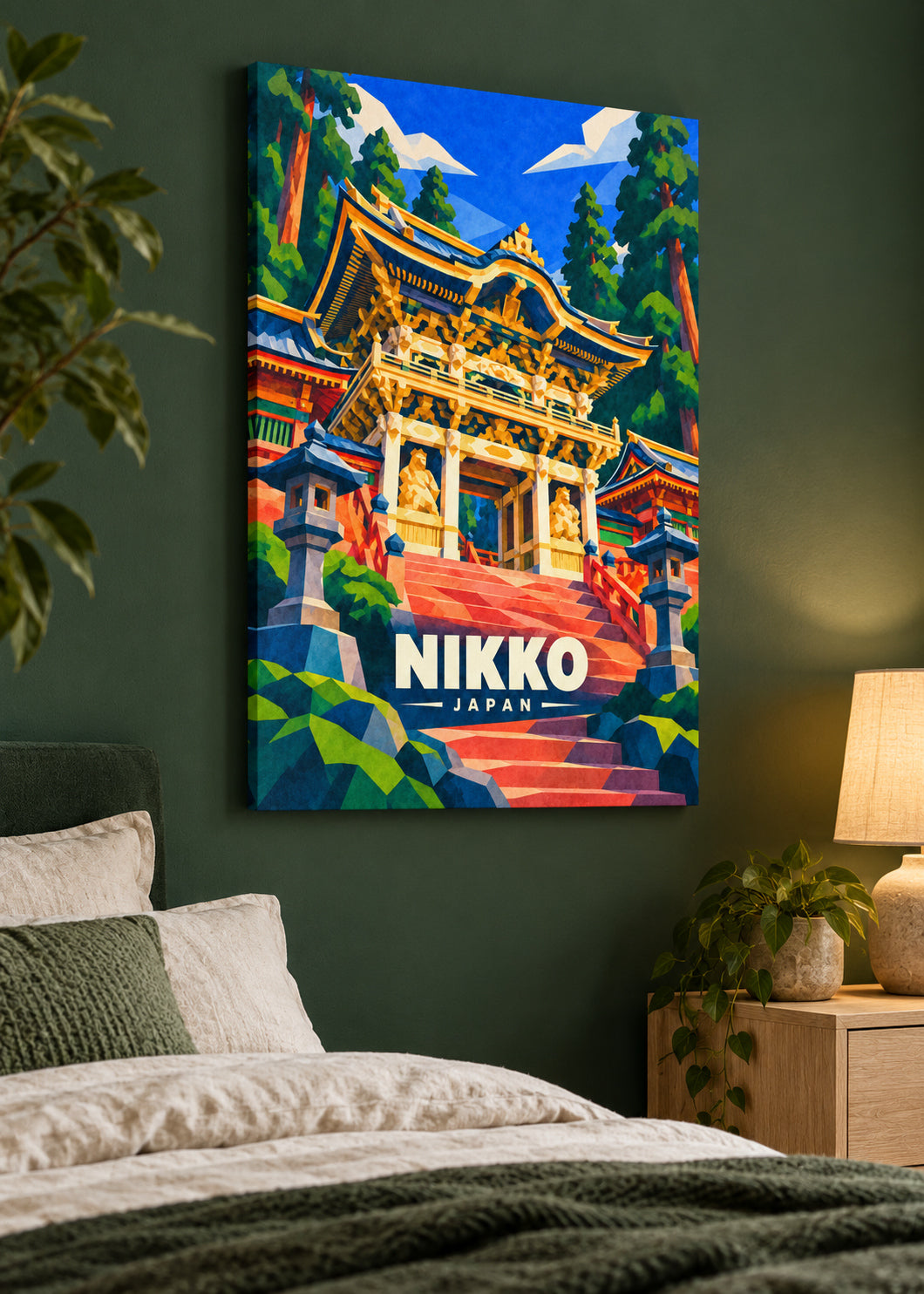 Nikko, Japan – Mockup als rahmenlose Leinwand