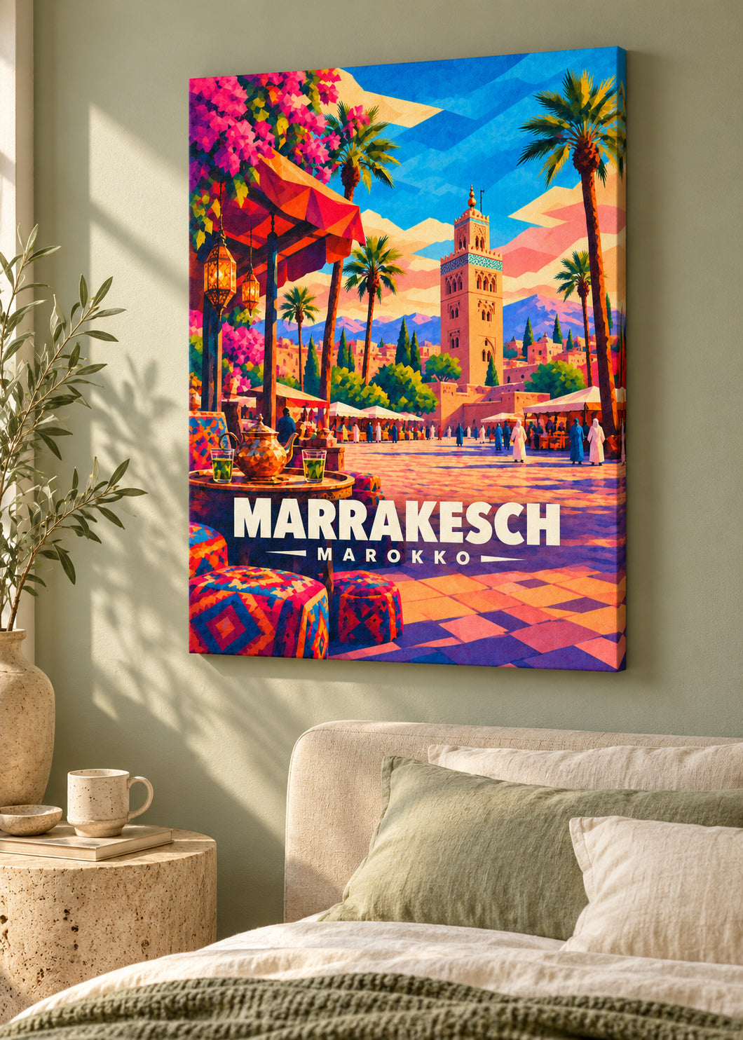 Marrakesch – rahmenlose Slim-Leinwand
