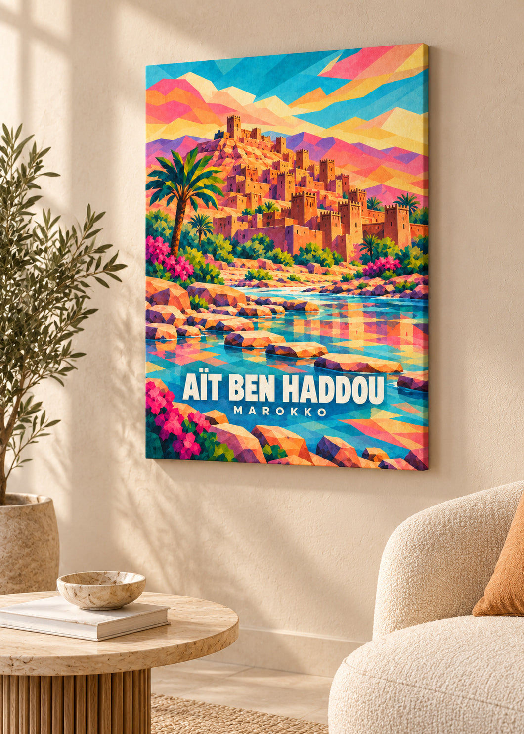 Aït Ben Haddou, Marokko – rahmenlose Slim-Leinwand