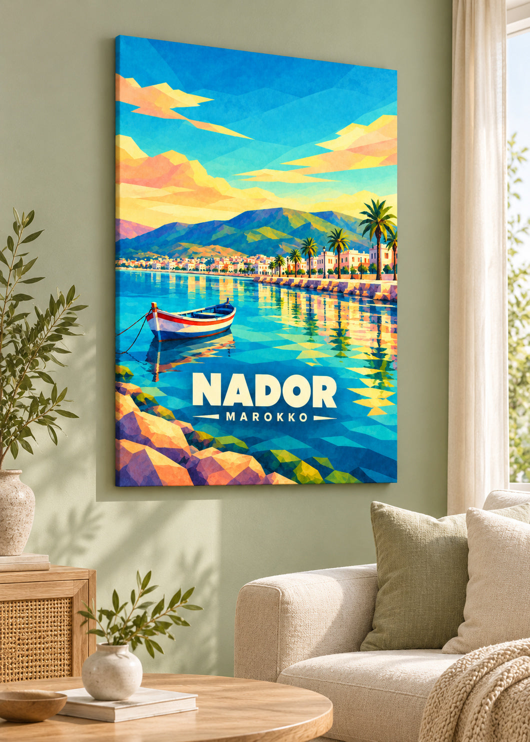 Nador, Marokko – rahmenlose Slim-Leinwand