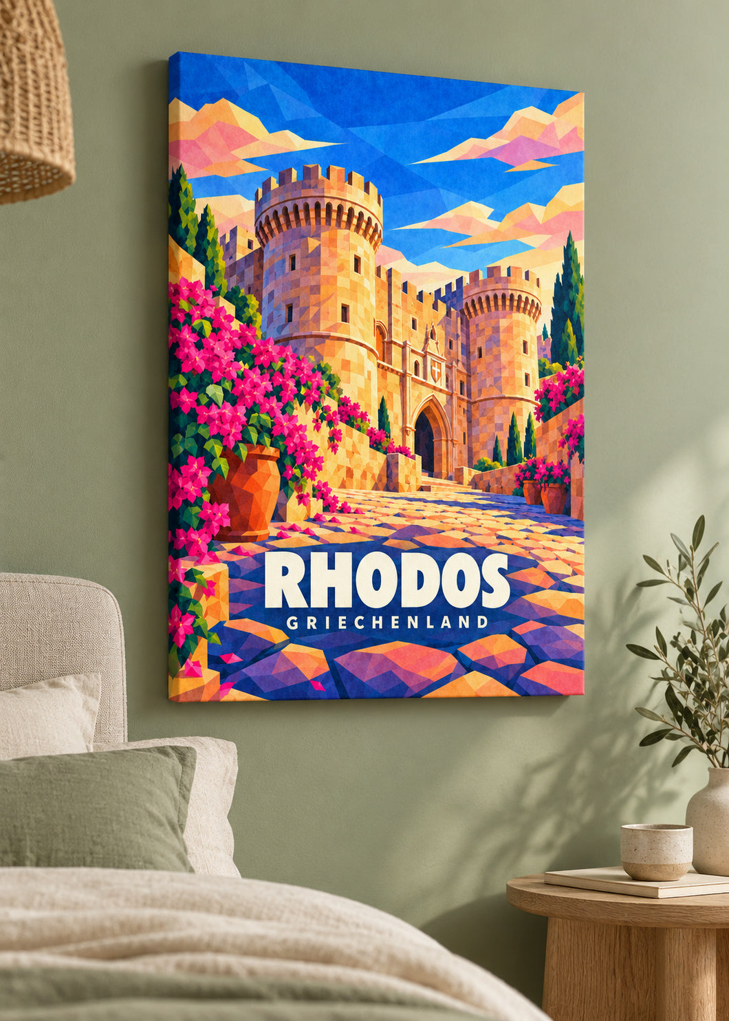 Rhodos, Griechenland – rahmenlose Slim-Leinwand