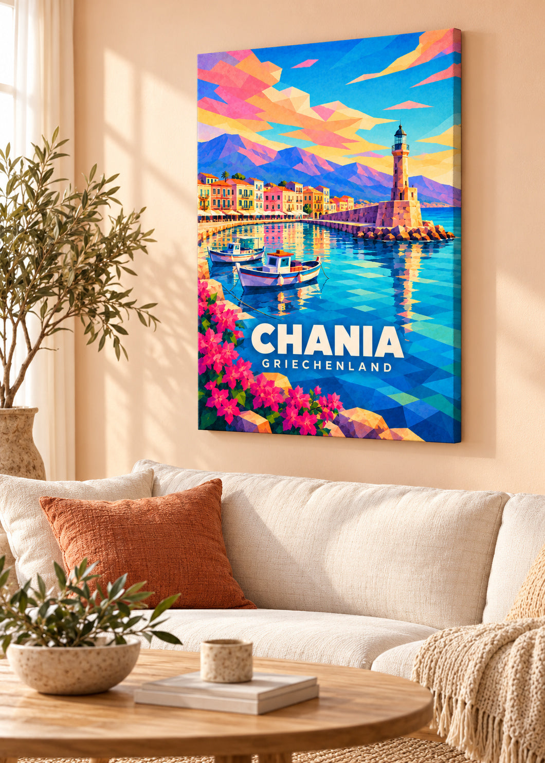 Chania, Griechenland – rahmenlose Slim-Leinwand