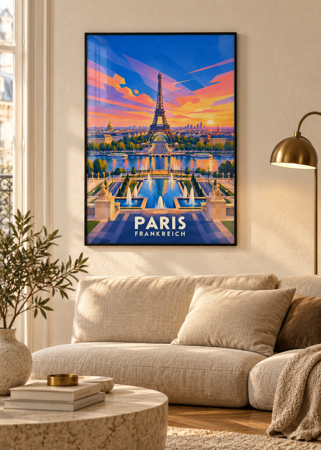 Paris Frankreich – schwarzer Rahmen