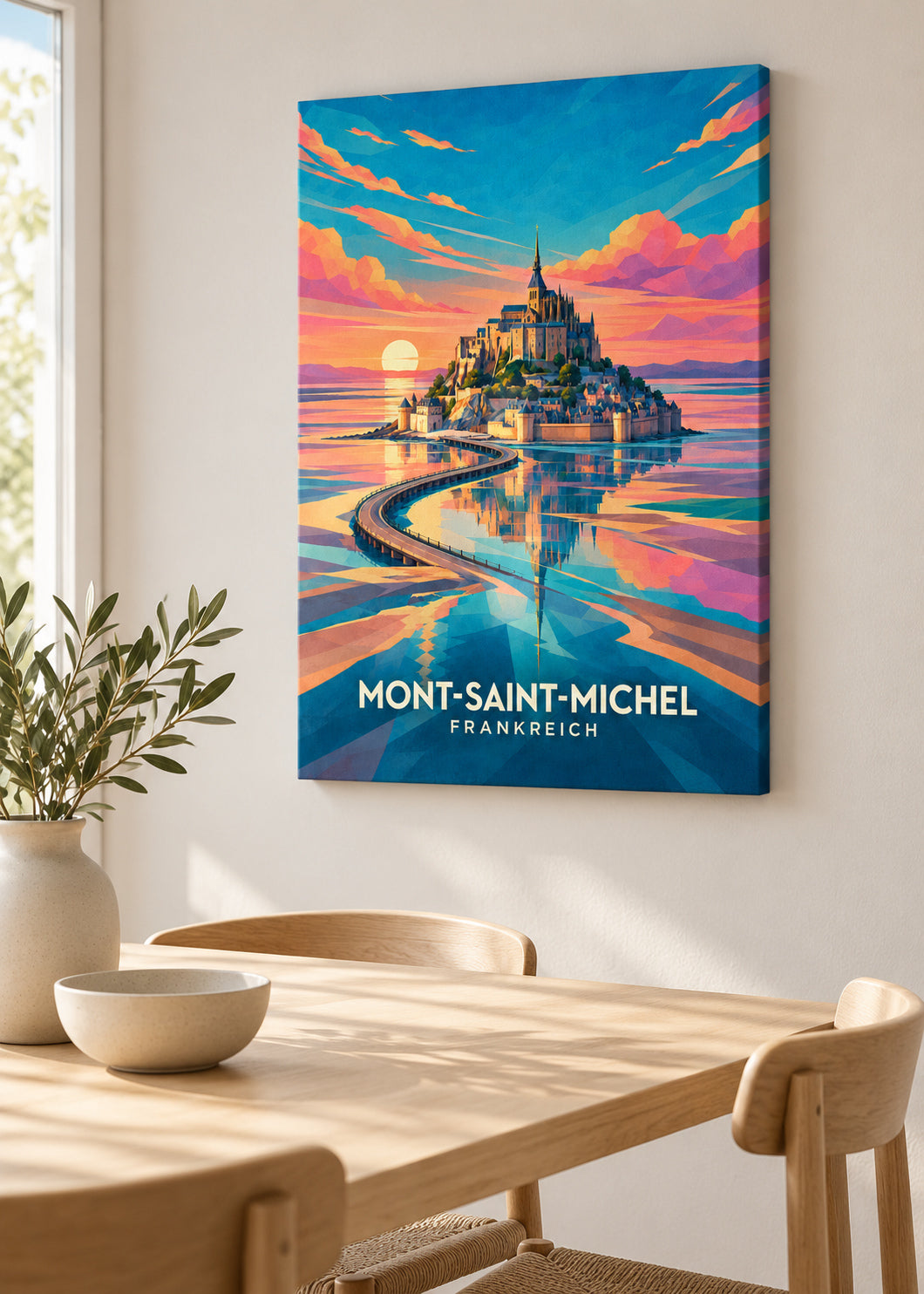 Mont-Saint-Michel Frankreich – Slim-Leinwand