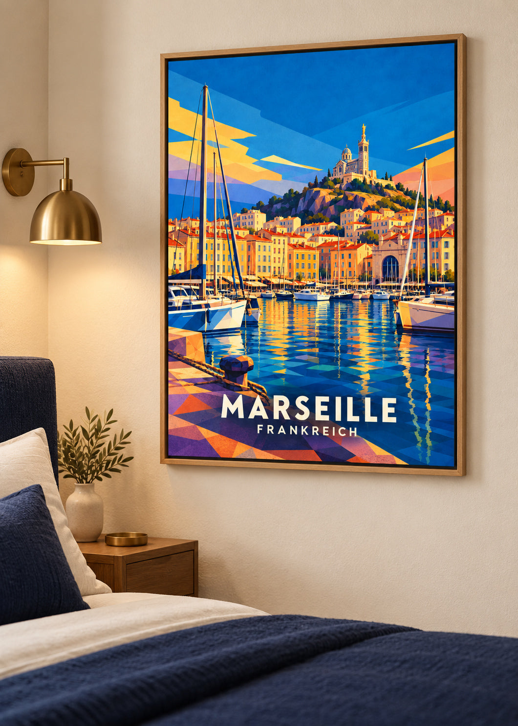 Marseille Frankreich – Naturholz-Schattenfugenrahmen