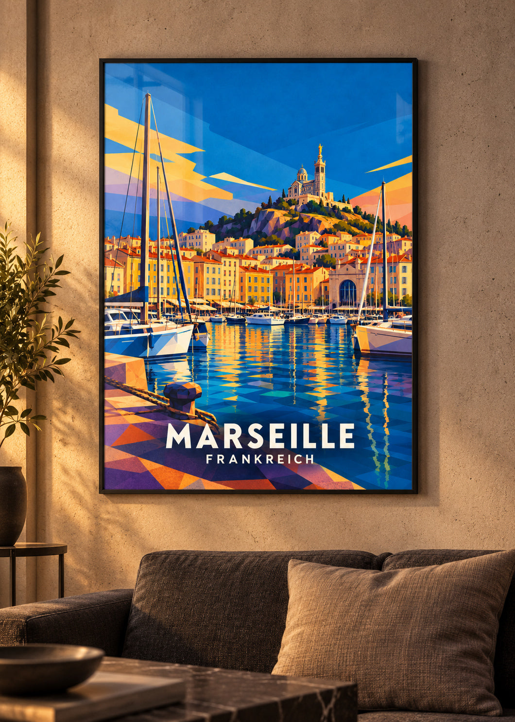 Marseille Frankreich – schwarzer Rahmen