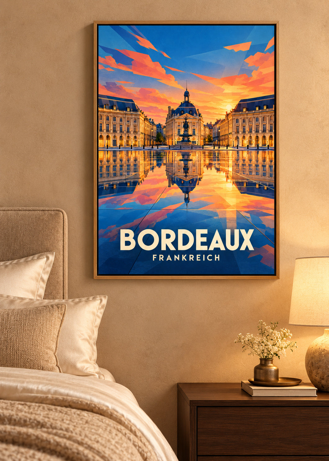Bordeaux Frankreich – Naturholz-Schattenfugenrahmen