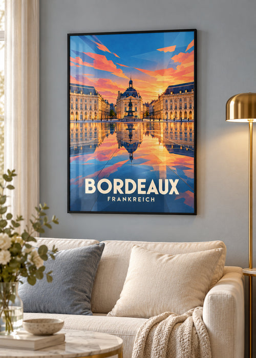 Bordeaux Frankreich – schwarzer Rahmen