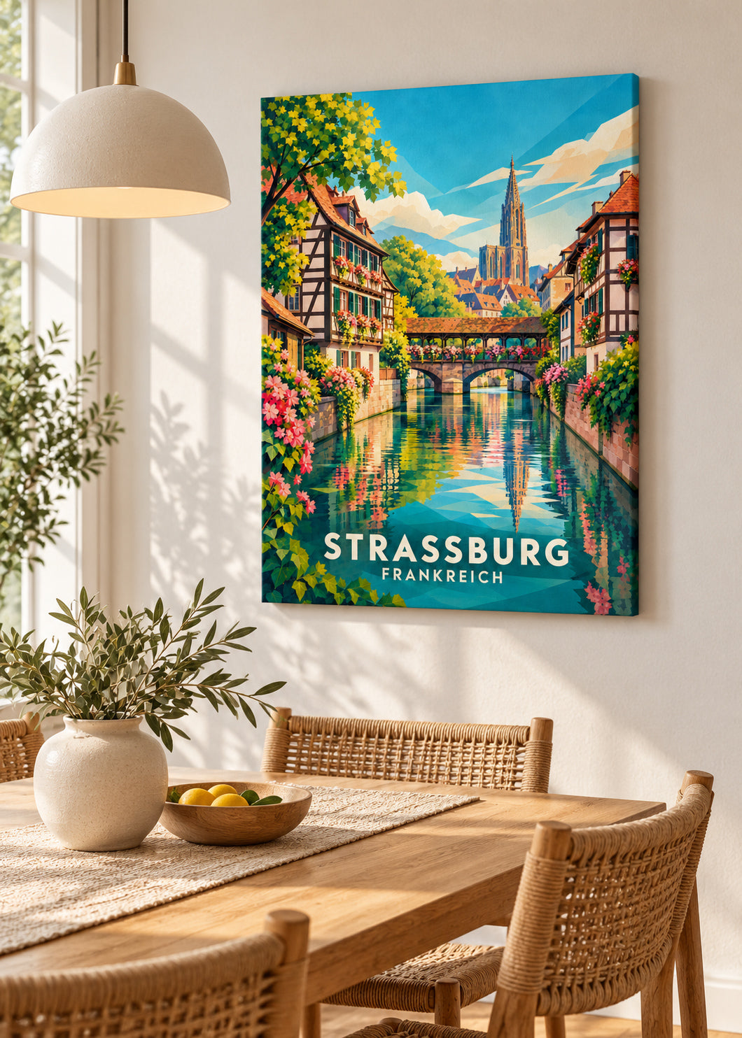 Straßburg Frankreich – Slim-Leinwand