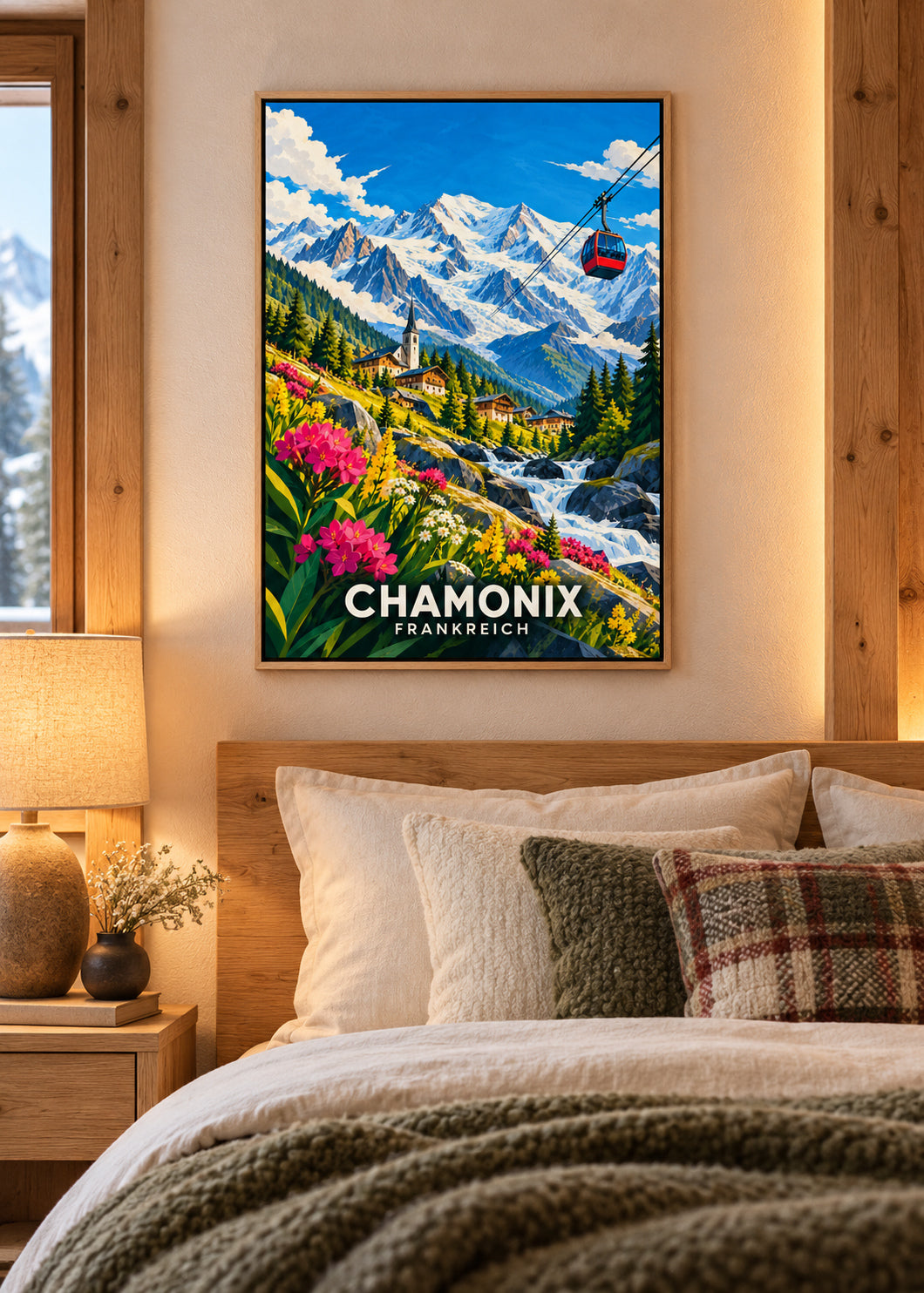 Chamonix Frankreich – Naturholz-Schattenfugenrahmen