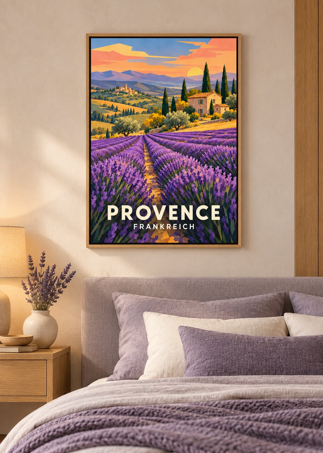 Provence Frankreich – Naturholz-Schattenfugenrahmen