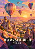 Kappadokien – Hauptbild – geometrische Illustration Türkei