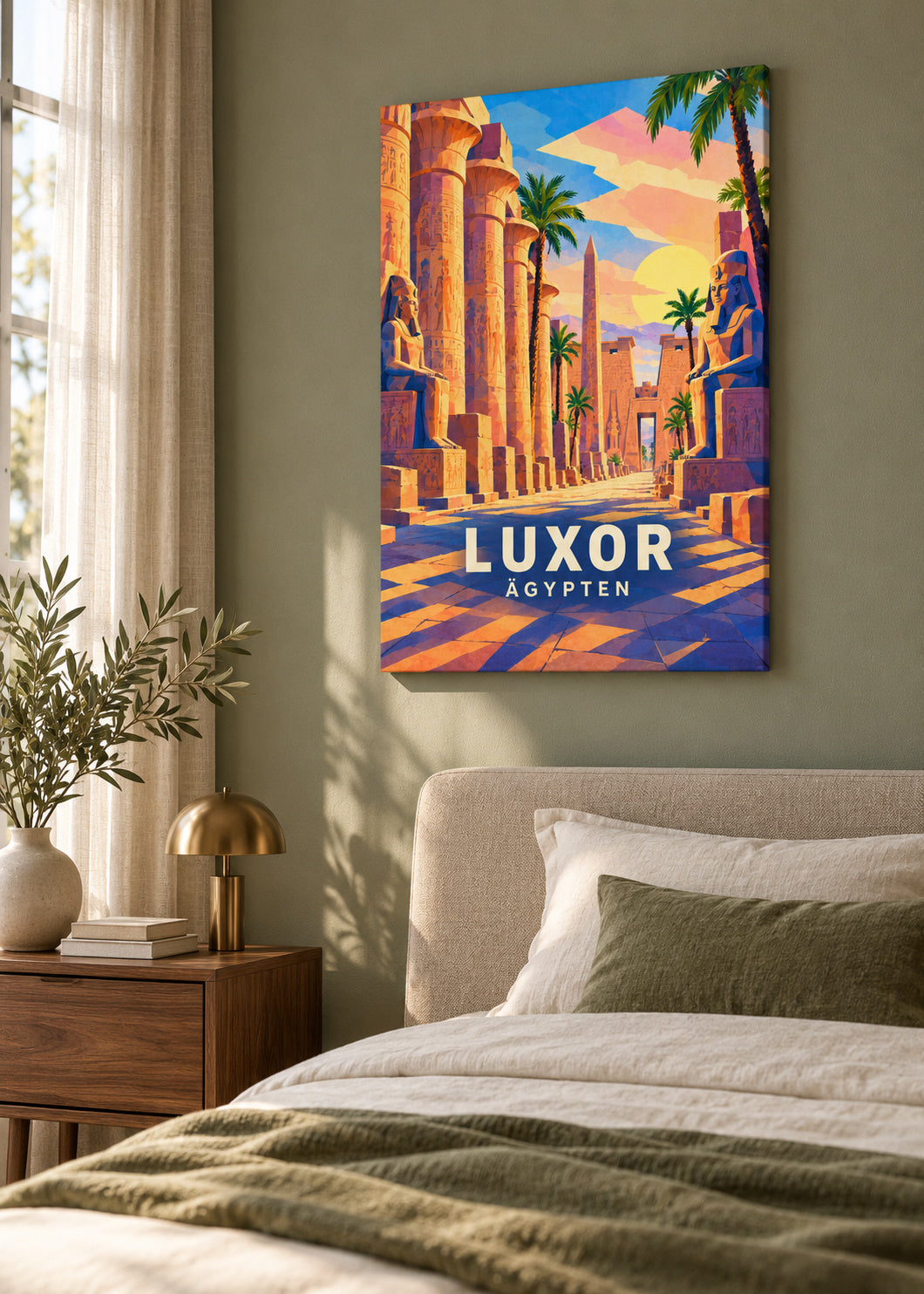 Luxor – Ägypten – mockup-leinwand