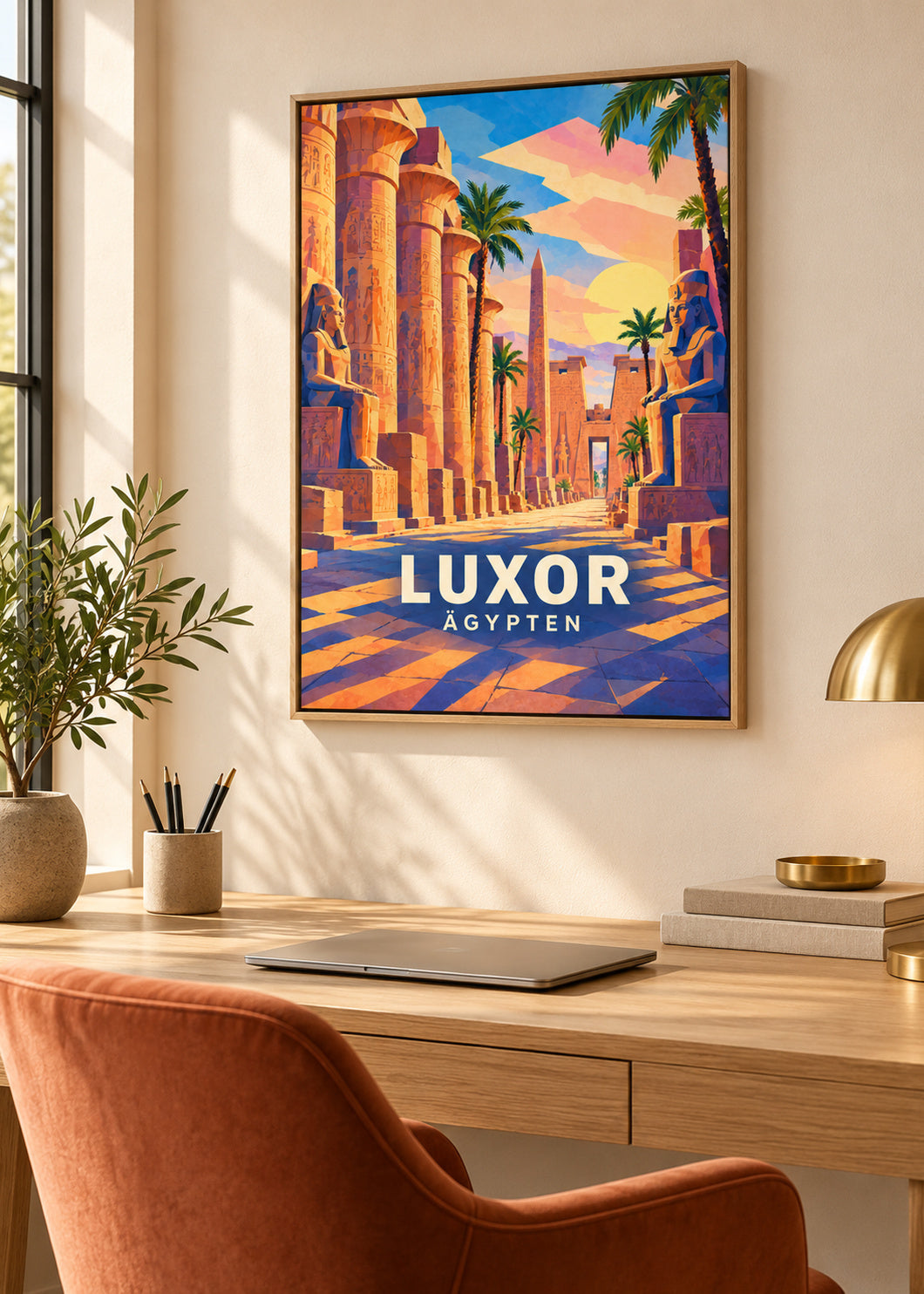 Luxor – Ägypten – mockup-naturholz