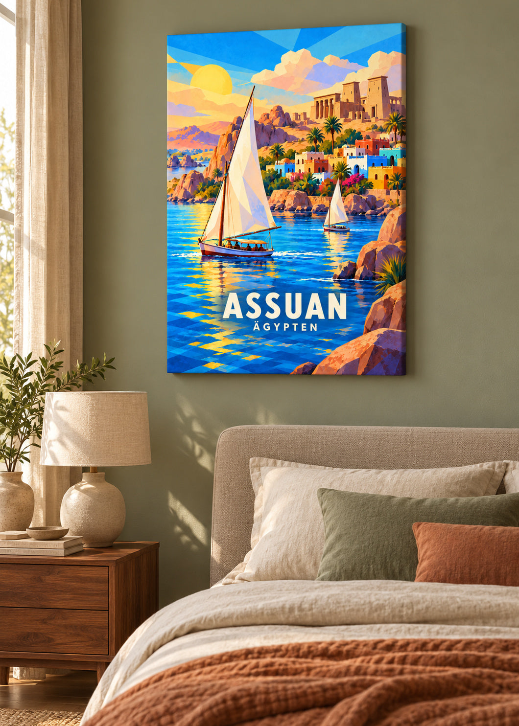 Assuan – Ägypten – mockup-leinwand