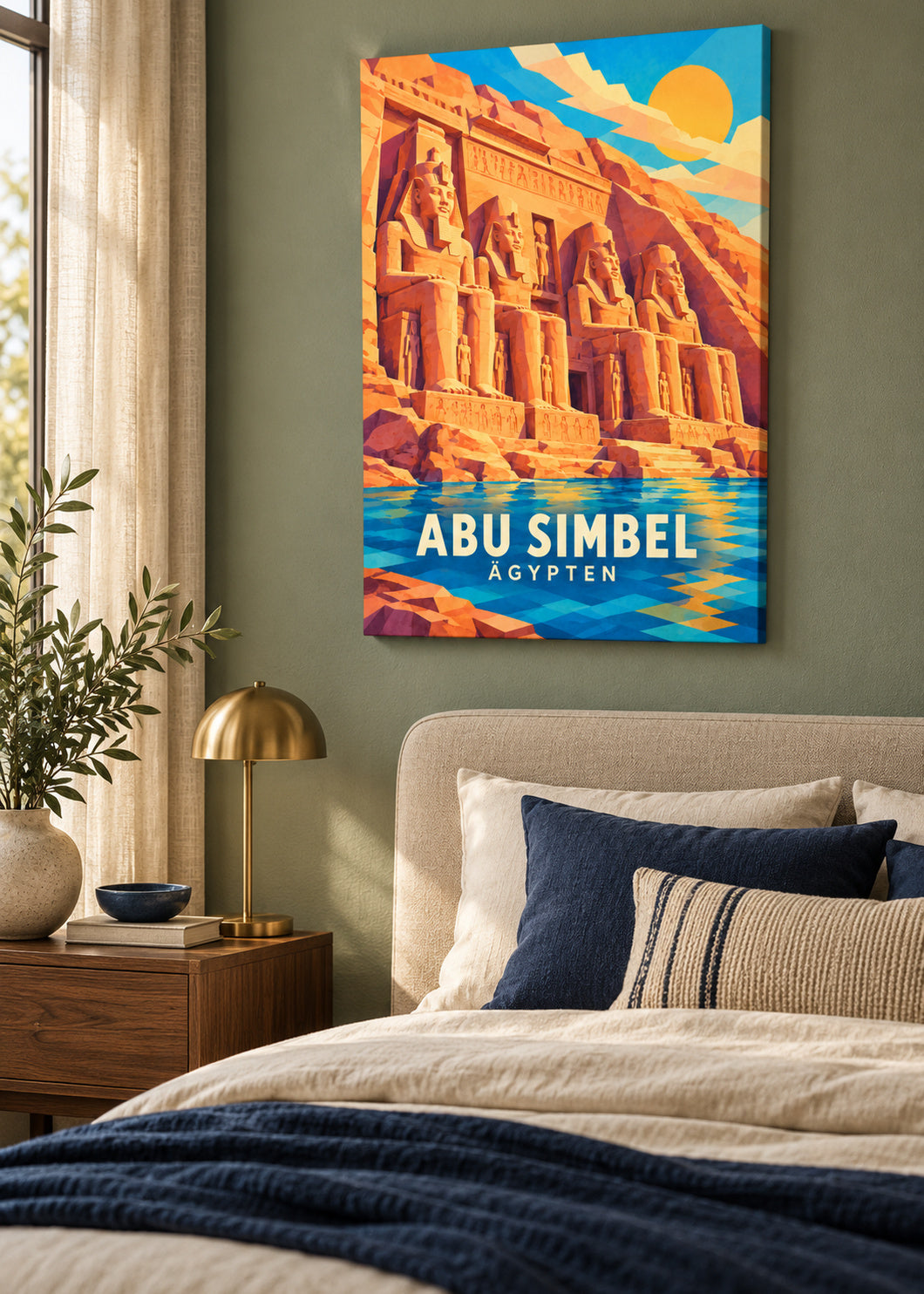Abu Simbel – Ägypten – mockup-leinwand