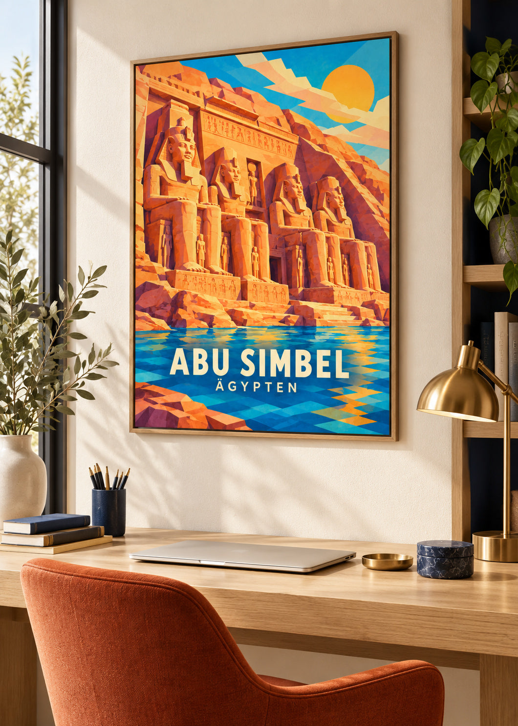 Abu Simbel – Ägypten – mockup-naturholz